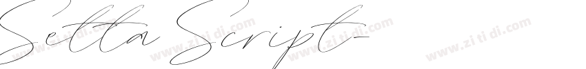 Setta Script字体转换